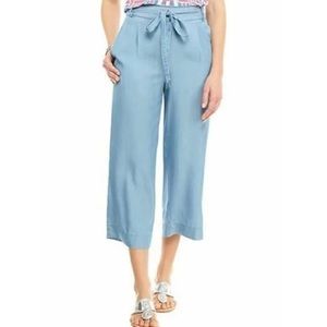 NWT Crown & Ivy Chambray Wide Leg pants